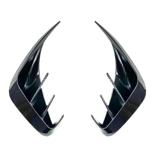 Spoiler del paraurti posteriore copertura dell'uscita dell'apertura di ventilazione 20 x 32 x 10,5 cm aspetto carbonio accessorio in plastica per la modifica dell'auto 1