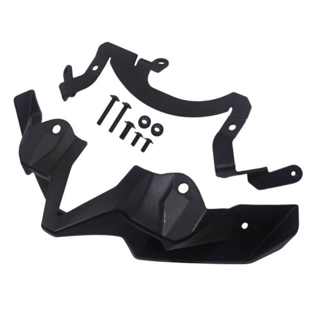 Spoiler dianteiro da carenagem para Kawasaki Z900 ZR900 2020–2024 Asa aerodinâmica em plástico ABS Preto fosco proteção contra pedras 1