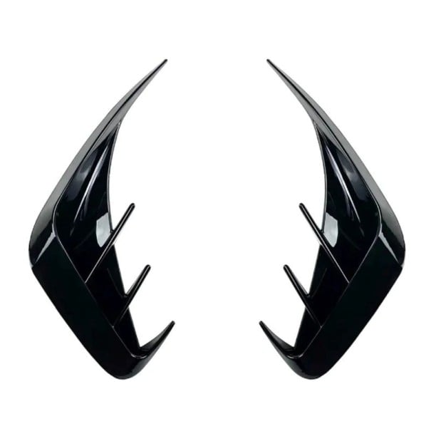 Spoiler pentru bara de protecție spate, capac pentru evacuarea ventilației 20 x 32 x 10,5 cm, accesoriu din plastic lucios negru pentru personalizarea aspectului mașinii 1