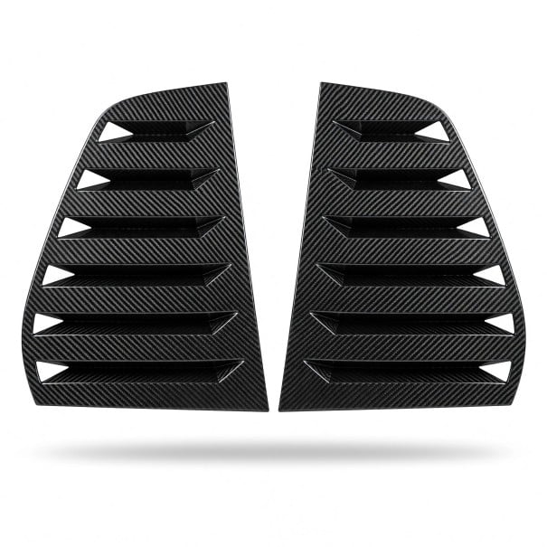 Spoilers για τα πίσω πλευρικά παράθυρα VW Golf 5, ζευγάρι αριστερό και δεξί, περσίδες για το πίσω τμήμα από ABS, εμφάνιση ανθρακονημάτων, Golf MK5 1