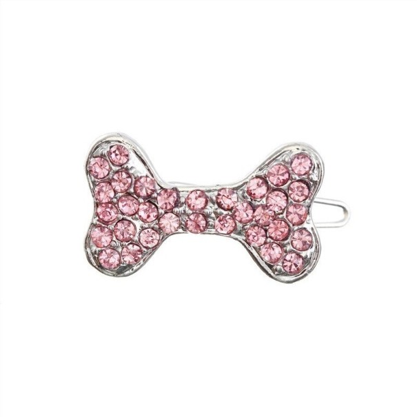 Sponte pour petits chiens avec des pierres rose