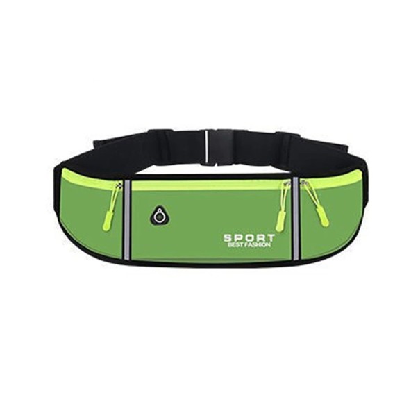 Sport-Lauf-Hüfttasche, wasserdichte Tasche für Handy, kleine Gegenstände, Laufen, Radfahren, Fitness, Joggen, praktisch, leicht zu tragen grün