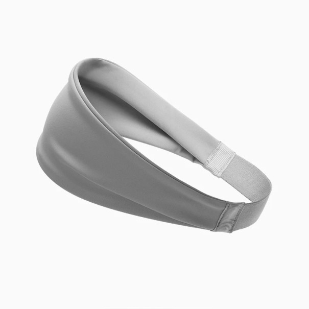 Sport-svettband 1 st. Flexibelt och absorberande pannband för löpning, cykling, fitness, yoga och fotboll. Halkfritt. grå