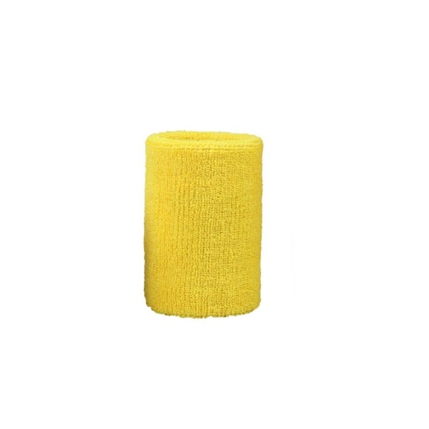 Sport svettband 11 cm gul