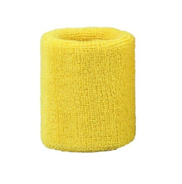 Sport svettband 8 cm gul
