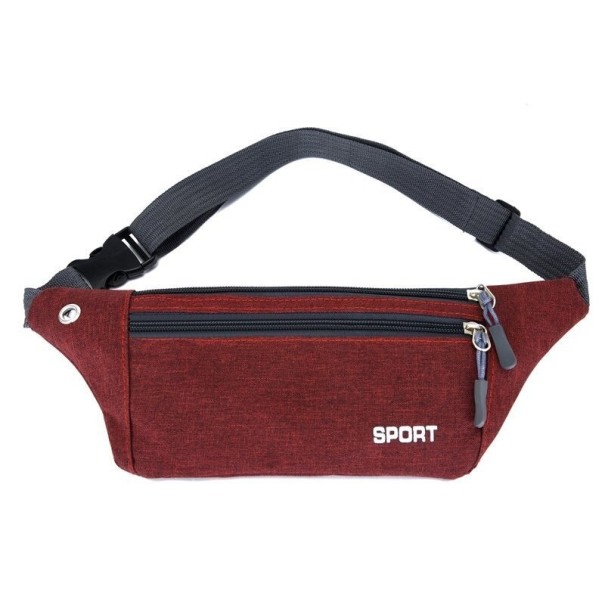 Sportfannypack mörkröd