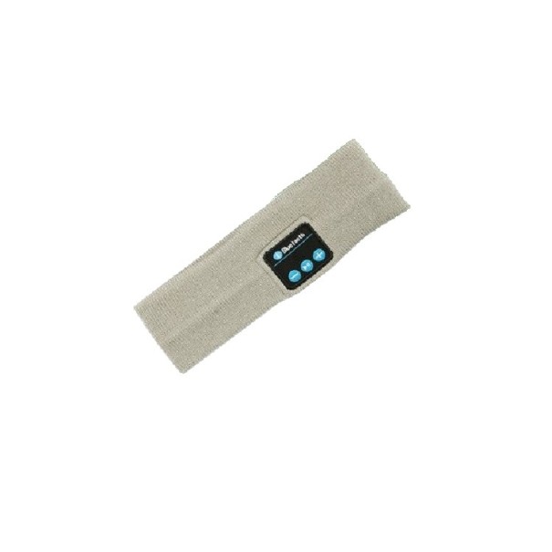 Sporthoofdband met Bluetooth-koptelefoon lichtgrijs