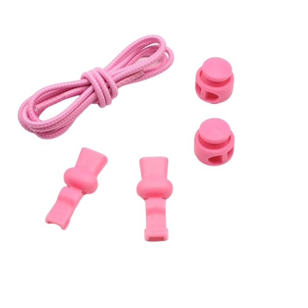 Sportliche elastische Schnürsenkel rosa