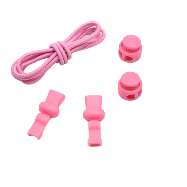 Sportos elasztikus cipőfűző rózsaszín