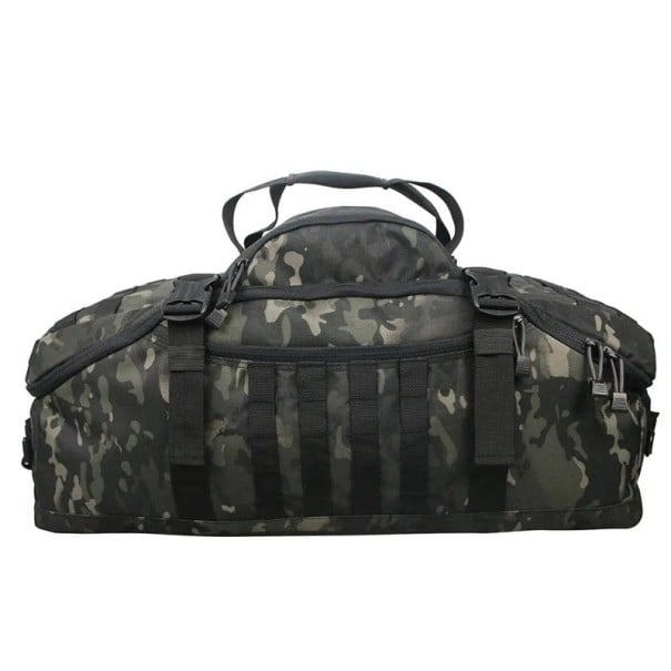 Športová a cestovná taška 3v1 Batoh i taška cez rameno Objem 30 l 50 x 25 x 20 cm Nylon 600D Maskáčová Black Multicam Na fitness a cesty 1