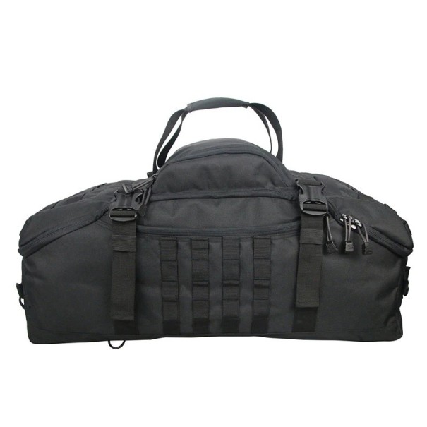 Športová a cestovná taška 3v1 Batoh i taška cez rameno S priečkami Objem 30 l 50 x 25 x 20 cm Nylon 600D Na fitness a cestovanie čierna