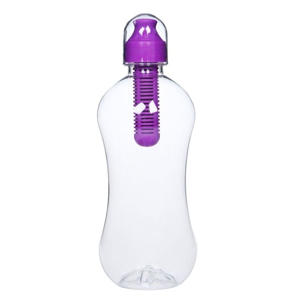 Športové fľaša s filtrom 550 ml fialová