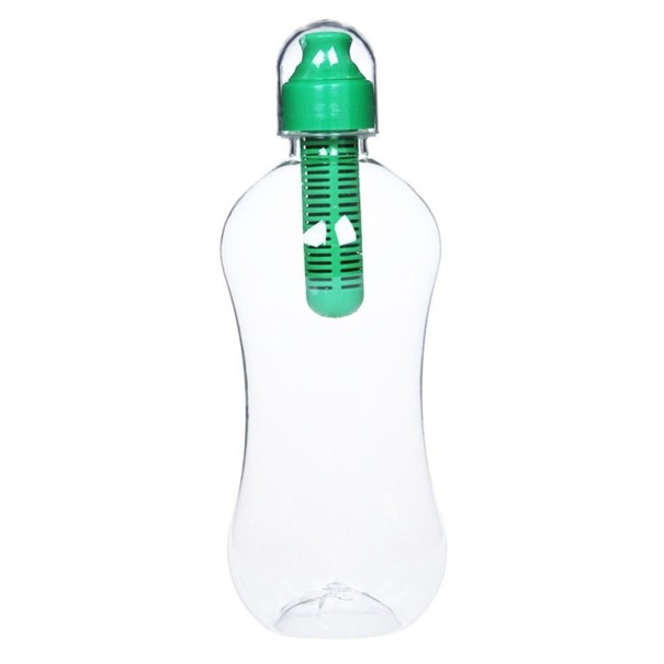 Športové fľaša s filtrom 550 ml zelená