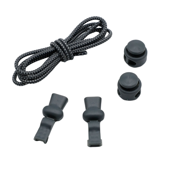 Sportovní elastické tkaničky do bot tmavě šedá