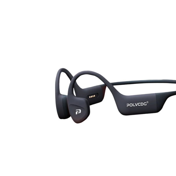 Sportovní sluchátka s kostním vedením Vodotěsná 32 GB paměť Bluetooth 5.4 Silikonové háčky Hlasový asistent Na běh plavání i cyklistiku černá