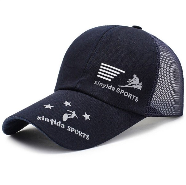 Sportowa czapka z daszkiem typu trucker T189 czarny