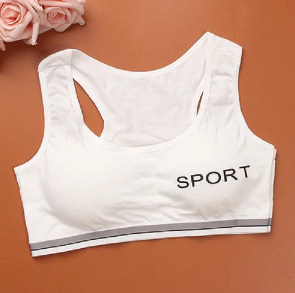 Sports-bh til piger A91 hvid