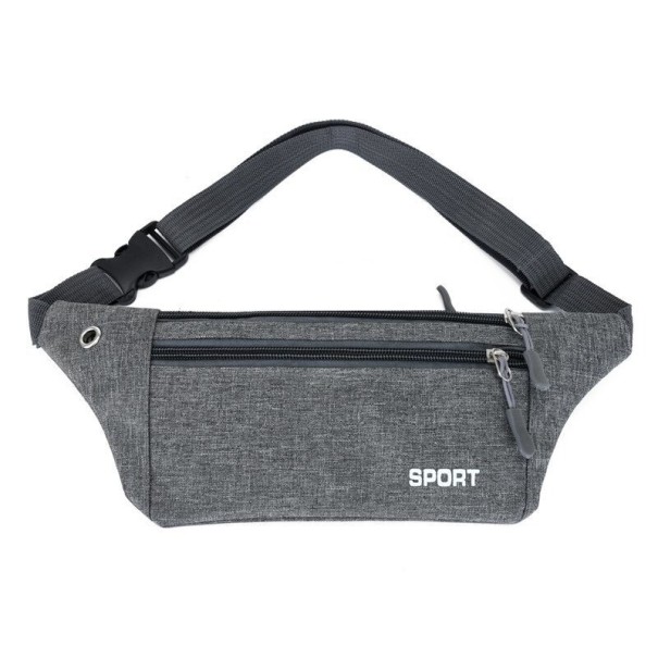 Sports-mavetaske grå