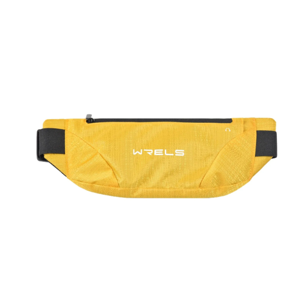 Sports Running Waist Bag with Waterproof Mobile Pouch, Adjustable Strap and Headphone Opening yellow