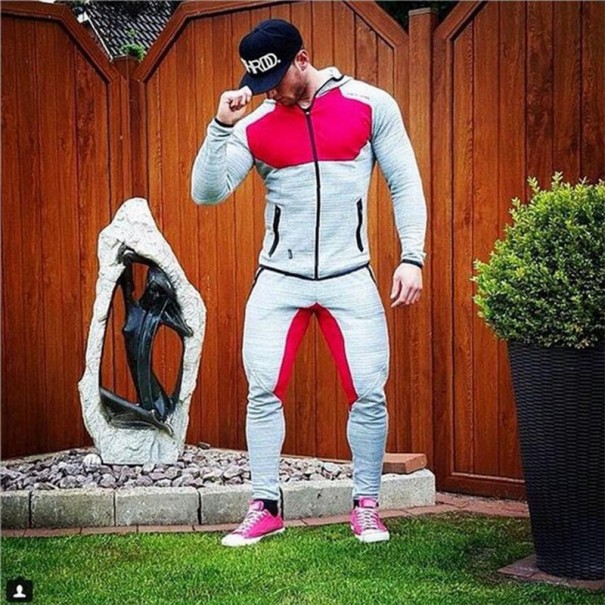 Sportset för män - Sweatshirt och byxor J1447