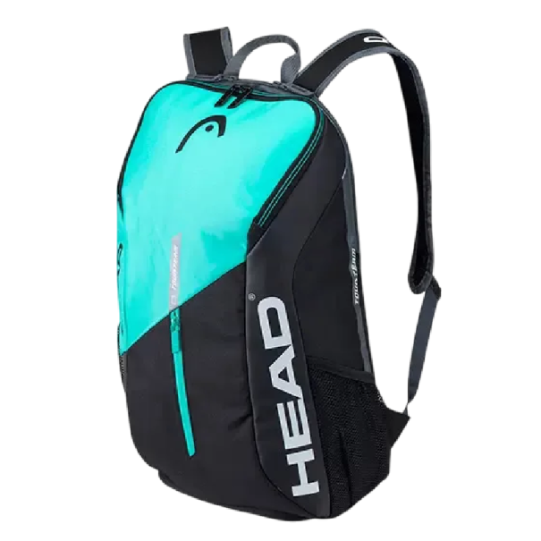 Sportstaske til tennisracket, tøj og sko 51 x 33,5 x 25 cm Vandafvisende polyester + PU Multifunktionel tennisrygsæk grøn