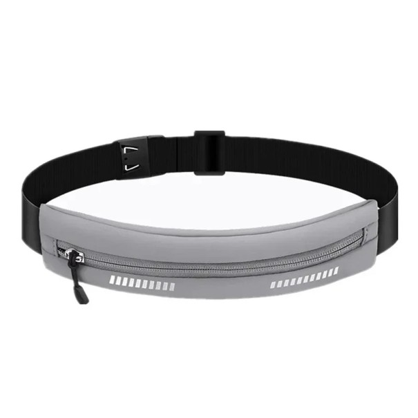 Sportzweetband met ritsvak van lycra materiaal voor hardlopen, fitness en fietsen - zwart, oranje, grijs of blauw grijs
