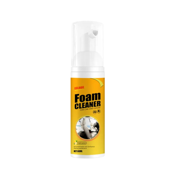 Spray de curățare cu spumă multifuncțională 60 ml pentru îndepărtarea petelor Detergent pentru interiorul mașinii scaune Plastic Textile Planșa de bord Universal 1