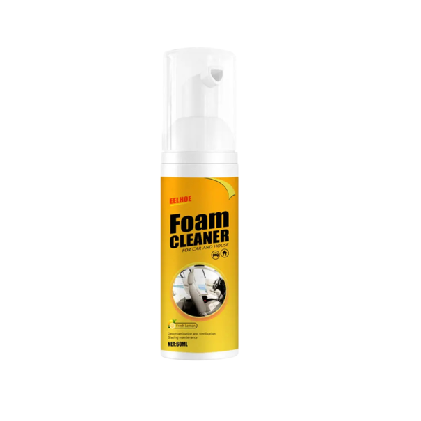 Spray de curățare cu spumă multifuncțională 60 ml pentru îndepărtarea petelor Detergent pentru interiorul mașinii scaune Plastic Textile Planșa 1