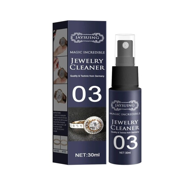 Spray limpiador de joyas 30 ml limpiador líquido para oro diamantes y joyas preparado líquido para limpiar anillos y collares 1