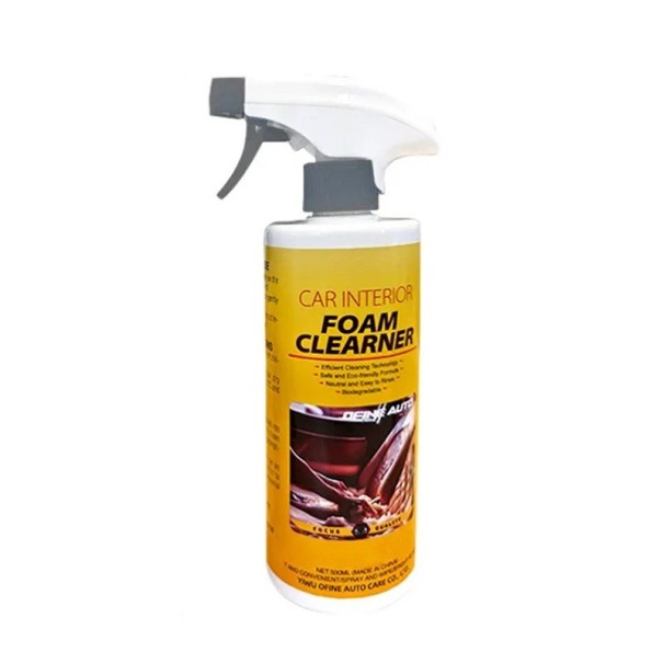 Spumă de curățat în spray pentru mașină 500 ml Detergent multifuncțional pentru interior și exterior Plastic Textil Piele Sticla 1