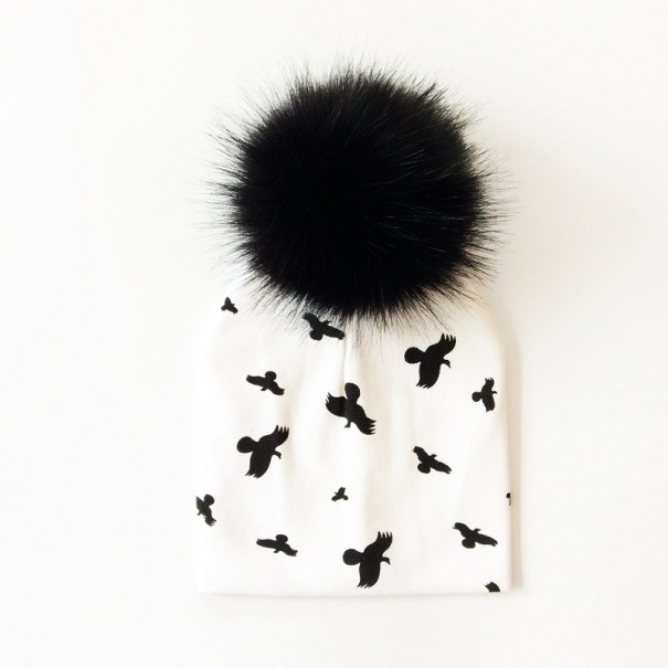 Stacey kindermuts met harige pompon 13