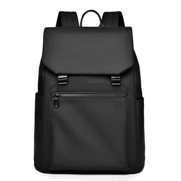 Städtischer Herren-Laptop-Rucksack 15,6 Zoll mit einem Volumen von 20–35 l 32 x 42 x 15 cm wasserabweisendes Nylon mit Polyesterfutter schwarz