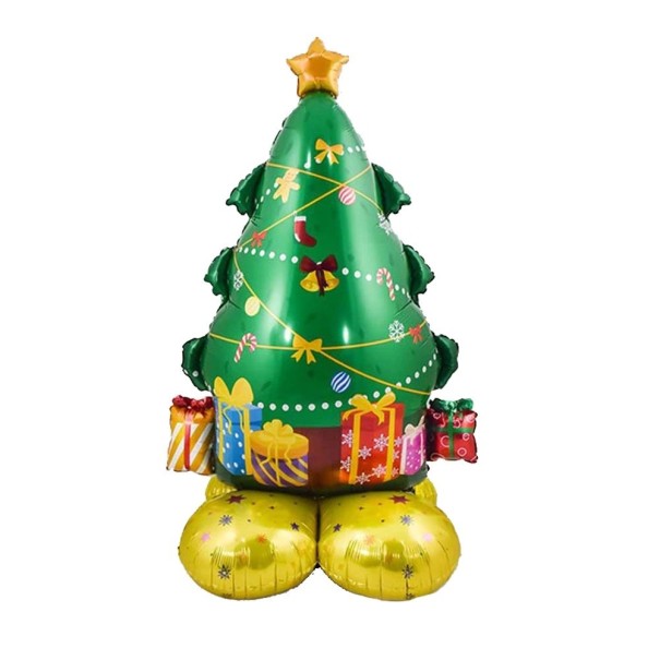 Stående juleballon juletræ 1