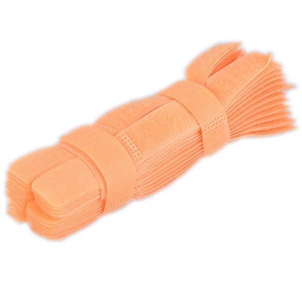 Stahovací páska na kabel 50 ks K1167 oranžová