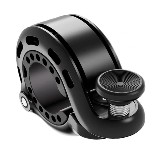 Stainless Steel Bicycle Bell Miniature Design 110 dB Loud Tone Waterproof Handlebar Bell for Diameter 22.2–31.8 mm Bicycle Safety Equipment 1