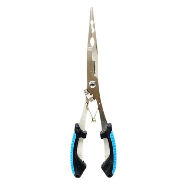 Stainless Steel Fishing Hook Removal Pliers 21.5 × 6 cm Heavy-Duty Hook Pliers Corrosion-Resistant Ergonomic Handle Safe Fish Release blue