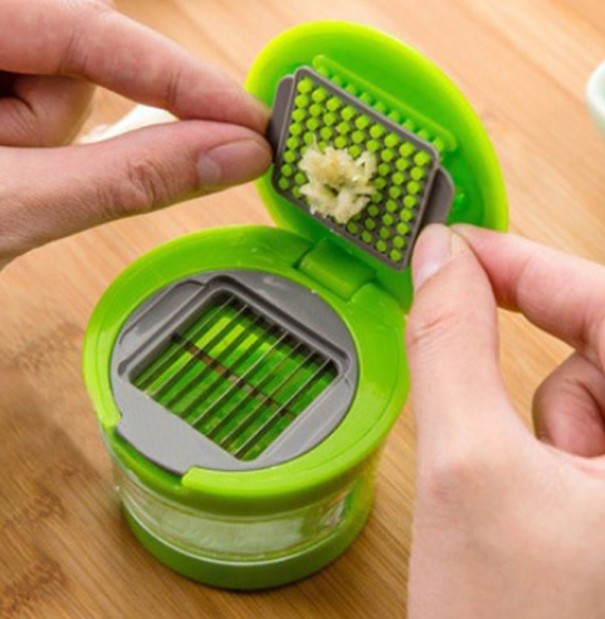 Stainless Steel Garlic Press 1