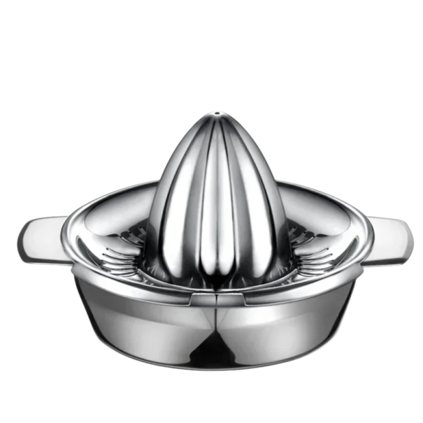 Stainless Steel Hand Juicer 6.8 cm with Bowl 12.5 cm Durable Citrus Juicer Lemon Squeezer for Lemons and Limes Kitchen Tool Made of Metal 1