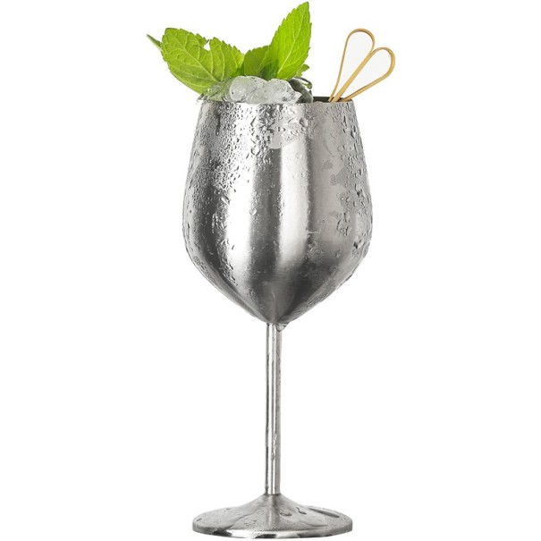 Stainless Steel Wine Glasses 2 pcs C192 silver
