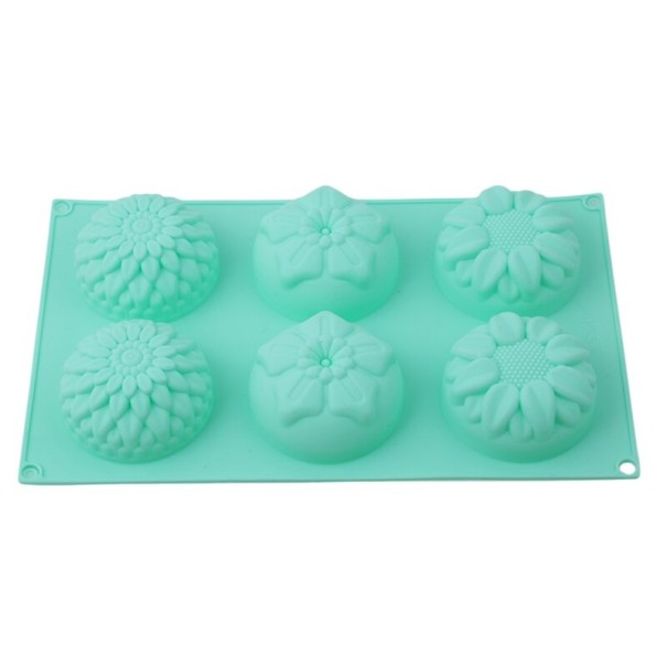 Stampo in silicone a forma di fiore verde