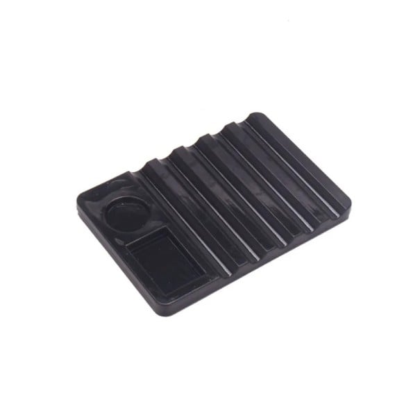 Stând acoperit din 5 piese cu paletă 7 x 10 x 0,8 cm Organizator pentru unelte de manichiură pentru modelarea și vopsirea negru