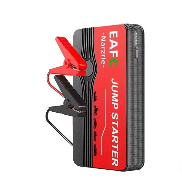 Startbatteri EAFC 600A 12 V Bærbar starter til benzin- og dieselmotorer Powerbank med LED lys og USB udgang 5V/2A 1