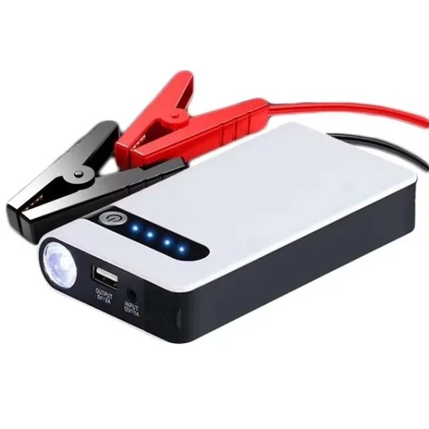 Štartovacia powerbanka 800A Prenosný štartér pre auto 12V s USB portom a LED svietidlom Multifunkčné zariadenie pre núdzové štartovanie batérie 1