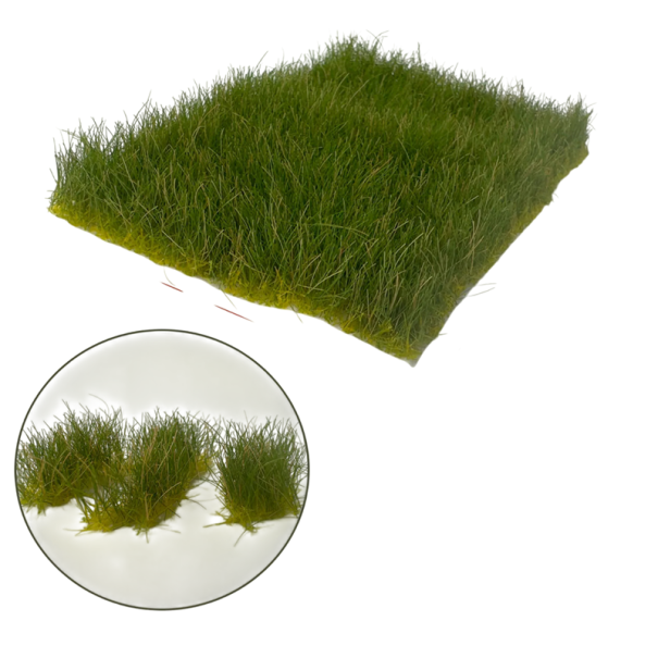 Statická tráva 12 mm 85 x 60 mm Trhací travní koberec Modelová krajina Dioráma 3