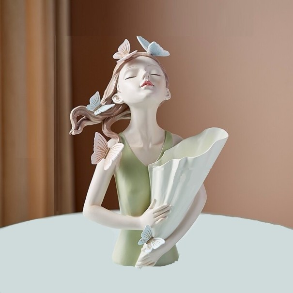 Statua donna con vaso 30 cm 2