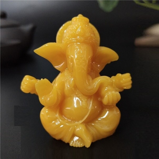 Statue de Ganesha 4,5 cm orange