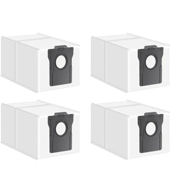 Staubsaugerbeutel für Robotersauger 4 Stk 3,2 l 22×12×10,7 cm Vliesstoff Zweilagige Filter mit Aktivkohle Einwegzubehör mit hoher Kapazität 1