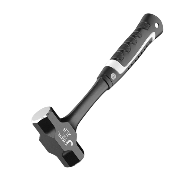 Stavební kladivo 1,25 kg jednodílné kované ocelové kladivo délka 30 cm černé robustní nářadí pro bourání cihel a stavební práce 1