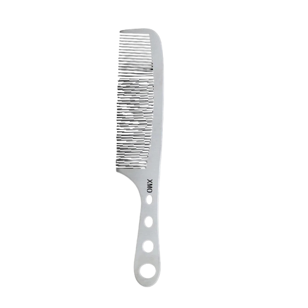 Steel Hairdressing Comb Metal Cutting Comb 17.7 cm Barber Cutting Tool Hairdressing Tool 1