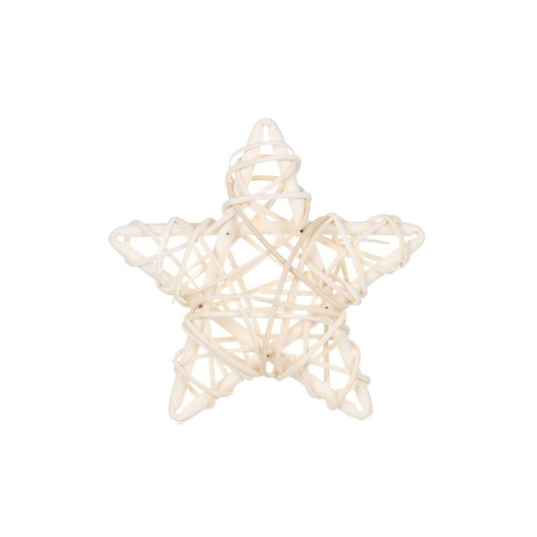 Stella decorativa in rattan 9 cm